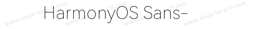 鸿蒙 HarmonyOS Sans字体转换